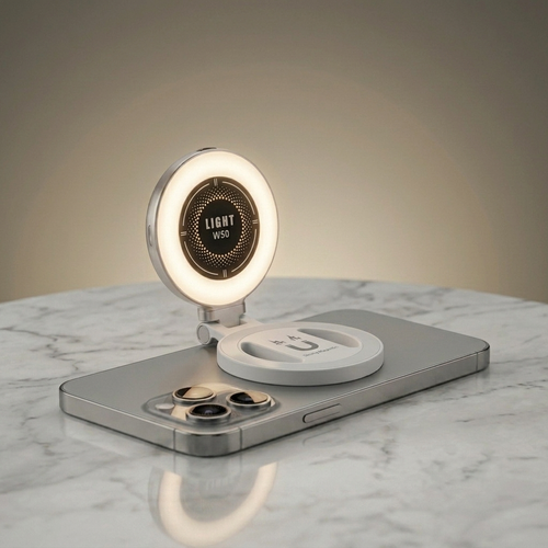 SnapGlow magnetic rechargeable phone light for reels and selfies